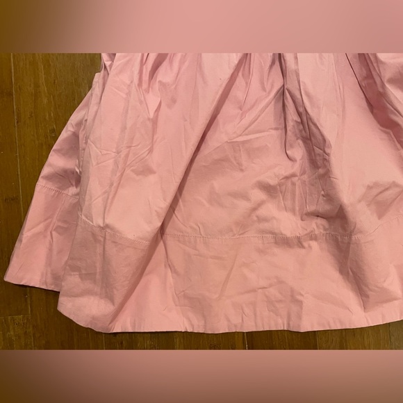 Staud Dress NWT Pink Mini Puffed Sleeve L Beach Vacation Spring Valentine Easter - Picture 5 of 16